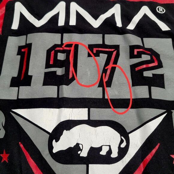 Ecko Unltd 1972 MMA For Honor For Glory Raw & Uncut Shirt Size 2XL Black UFC Y2K - Picture 4 of 7
